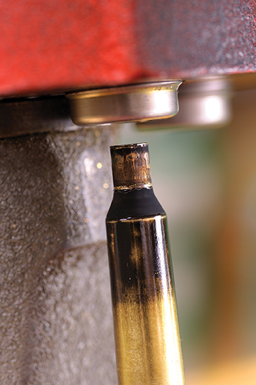 To get the most out of any varmint cartridge for the best in accuracy, neck sizing is the best way to go. This die has been lowered to size the neck only while not touching the shoulder or the body in the process.